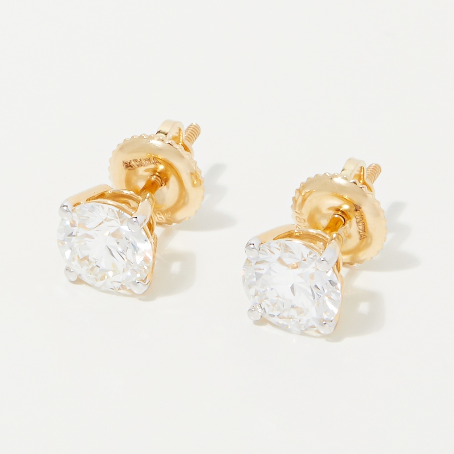 Image 248237_ALTMORE2.jpg, Product 248-237 / Price $899.99 - $2,999.99, Evera Diamonds 18K Gold Diamond Stud Earrings with Screw Back from Evera Diamonds on TSC.ca's Jewellery department