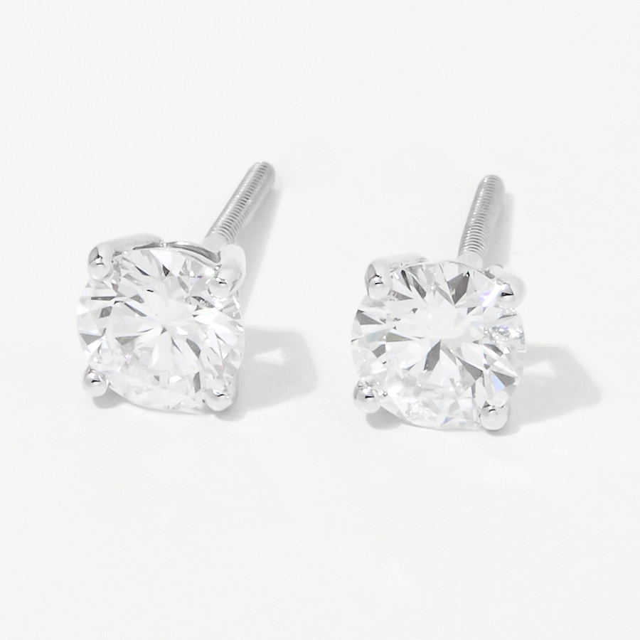Image 248237_WG110.jpg, Product 248-237 / Price $899.99 - $2,999.99, Evera Diamonds 18K Gold Diamond Stud Earrings with Screw Back from Evera Diamonds on TSC.ca's Jewellery department