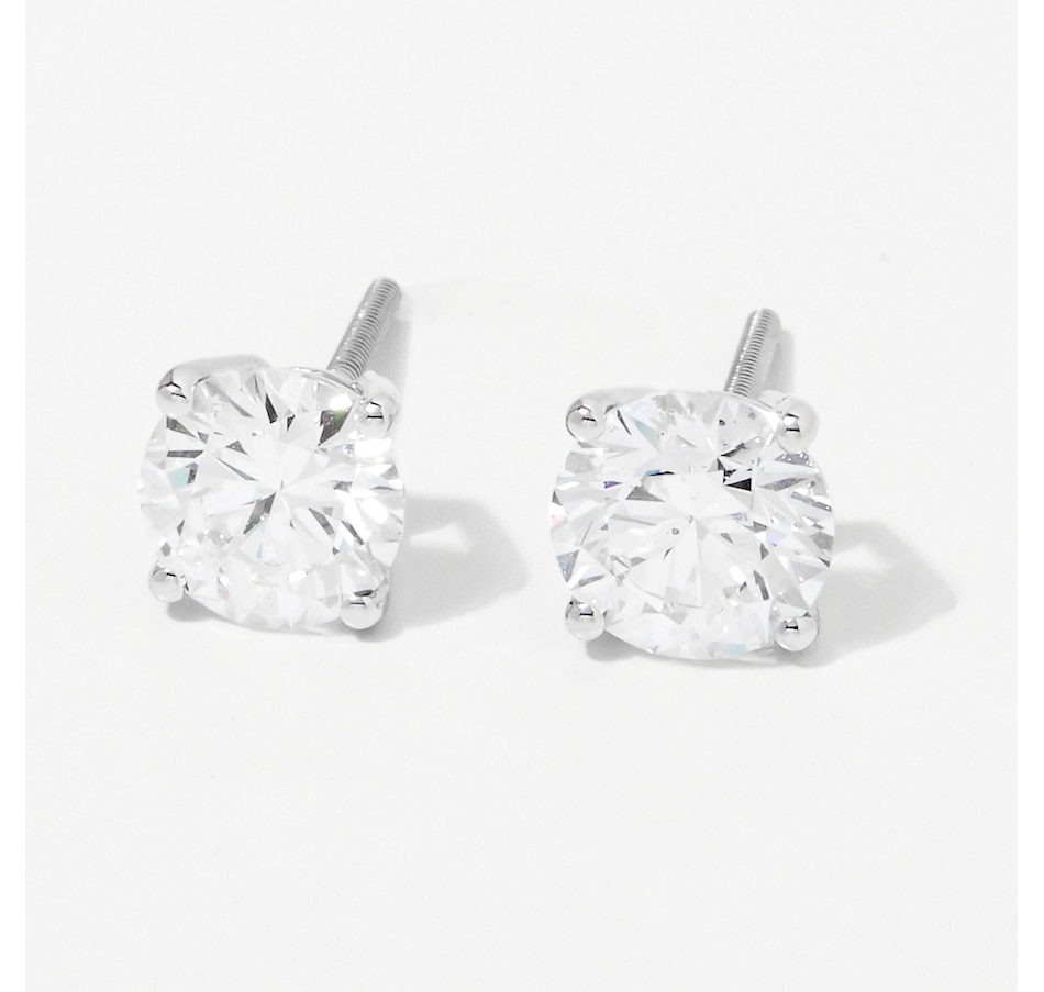 Image 248237_WG225.jpg, Product 248-237 / Price $399.99 - $7,499.99, Evera Diamonds 18K Gold Diamond Stud Earrings with Screw Back from Evera Diamonds on TSC.ca's Jewellery department