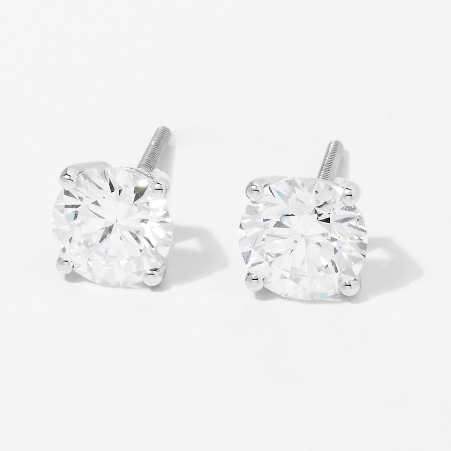 Image 248237_WG225.jpg, Product 248-237 / Price $899.99 - $2,999.99, Evera Diamonds 18K Gold Diamond Stud Earrings with Screw Back from Evera Diamonds on TSC.ca's Jewellery department