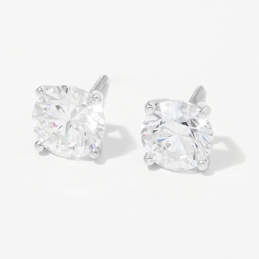 Image 248237_WG4CT.jpg, Product 248-237 / Price $899.99 - $2,999.99, Evera Diamonds 18K Gold Diamond Stud Earrings with Screw Back from Evera Diamonds on TSC.ca's Jewellery department