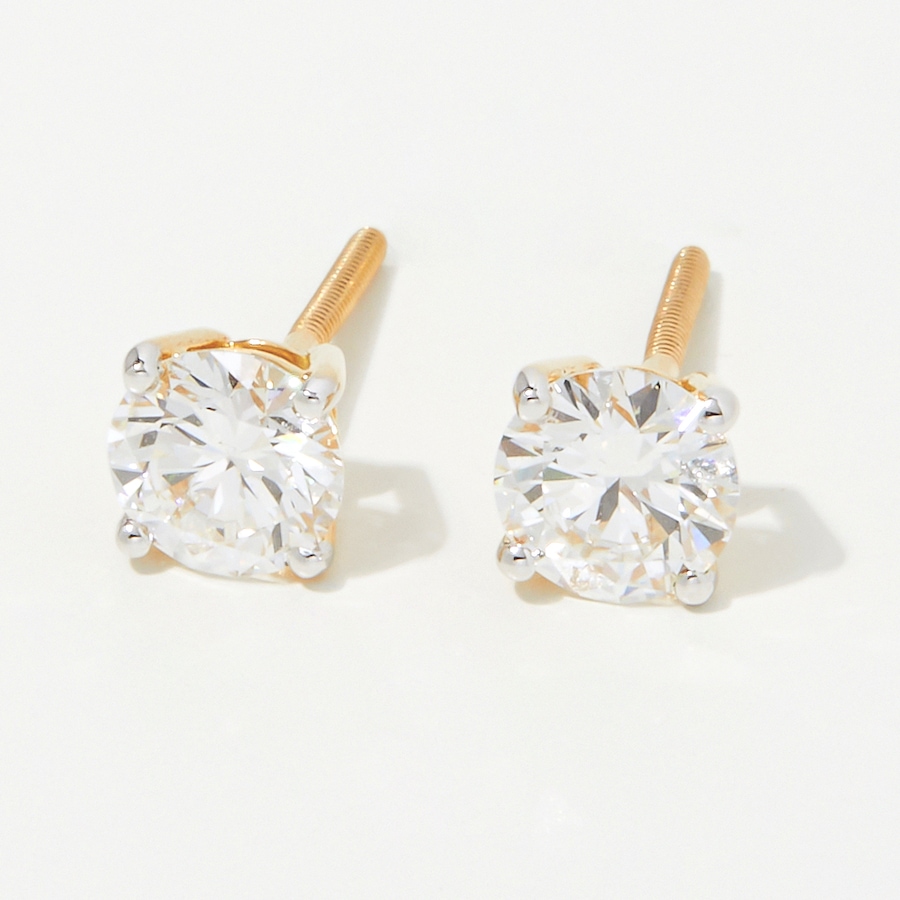 Image 248237_YG110.jpg, Product 248-237 / Price $899.99 - $2,999.99, Evera Diamonds 18K Gold Diamond Stud Earrings with Screw Back from Evera Diamonds on TSC.ca's Jewellery department