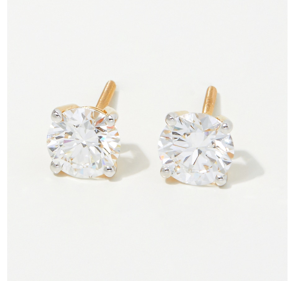 Image 248237_YG175.jpg, Product 248-237 / Price $399.99 - $7,499.99, Evera Diamonds 18K Gold Diamond Stud Earrings with Screw Back from Evera Diamonds on TSC.ca's Jewellery department