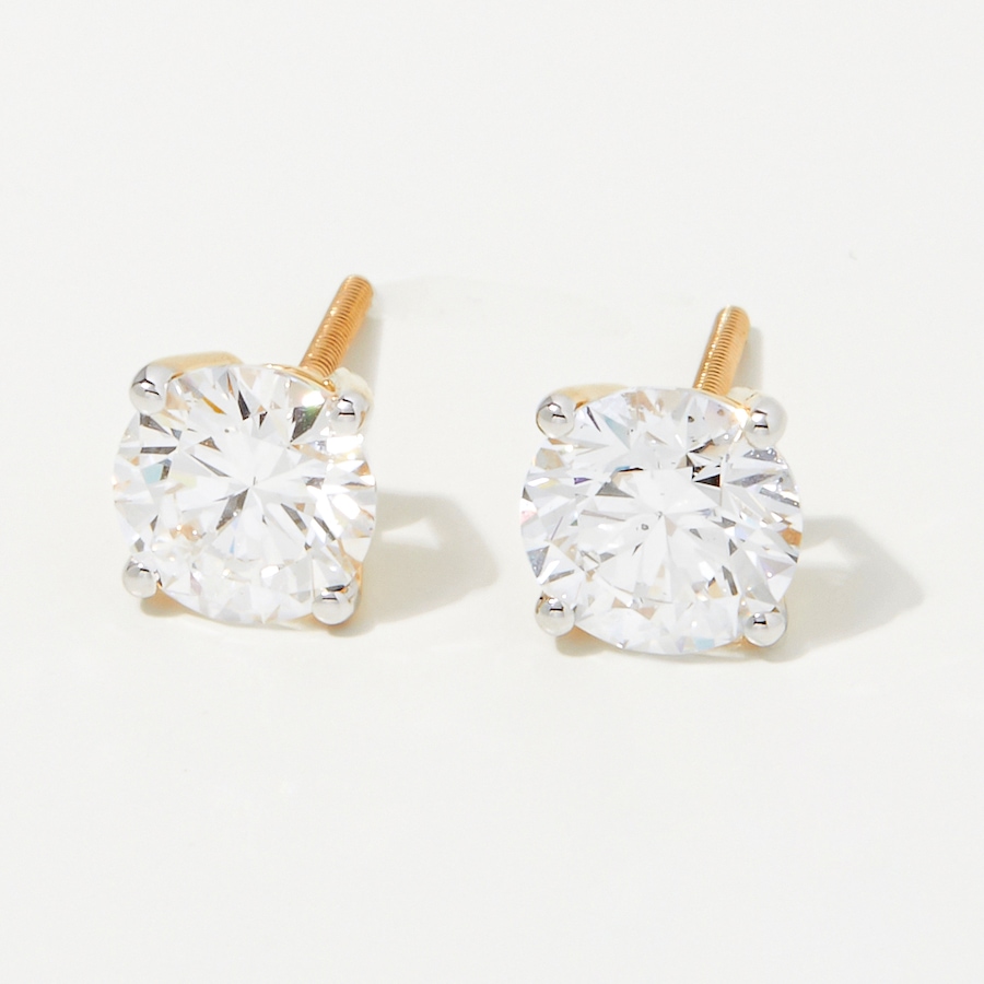 Image 248237_YG225.jpg, Product 248-237 / Price $899.99 - $2,999.99, Evera Diamonds 18K Gold Diamond Stud Earrings with Screw Back from Evera Diamonds on TSC.ca's Jewellery department