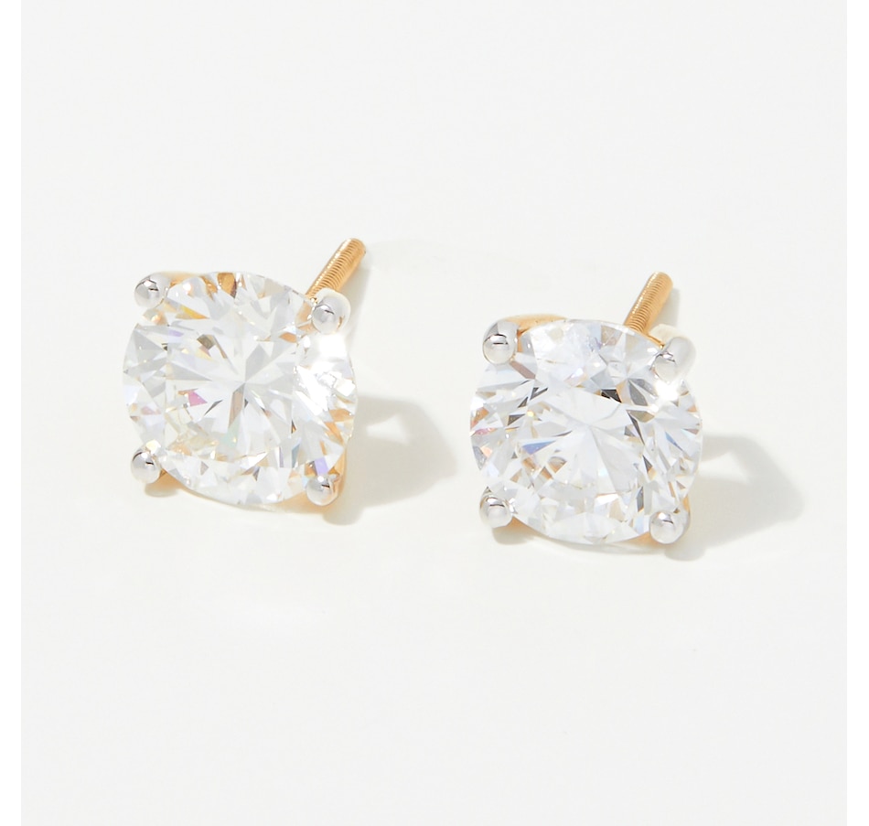 Image 248237_YG4CT.jpg, Product 248-237 / Price $399.99 - $7,499.99, Evera Diamonds 18K Gold Diamond Stud Earrings with Screw Back from Evera Diamonds on TSC.ca's Jewellery department