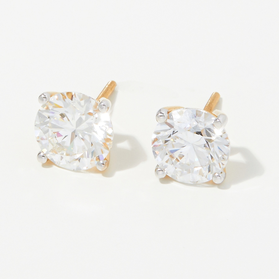 Image 248237_YG4CT.jpg, Product 248-237 / Price $899.99 - $2,999.99, Evera Diamonds 18K Gold Diamond Stud Earrings with Screw Back from Evera Diamonds on TSC.ca's Jewellery department