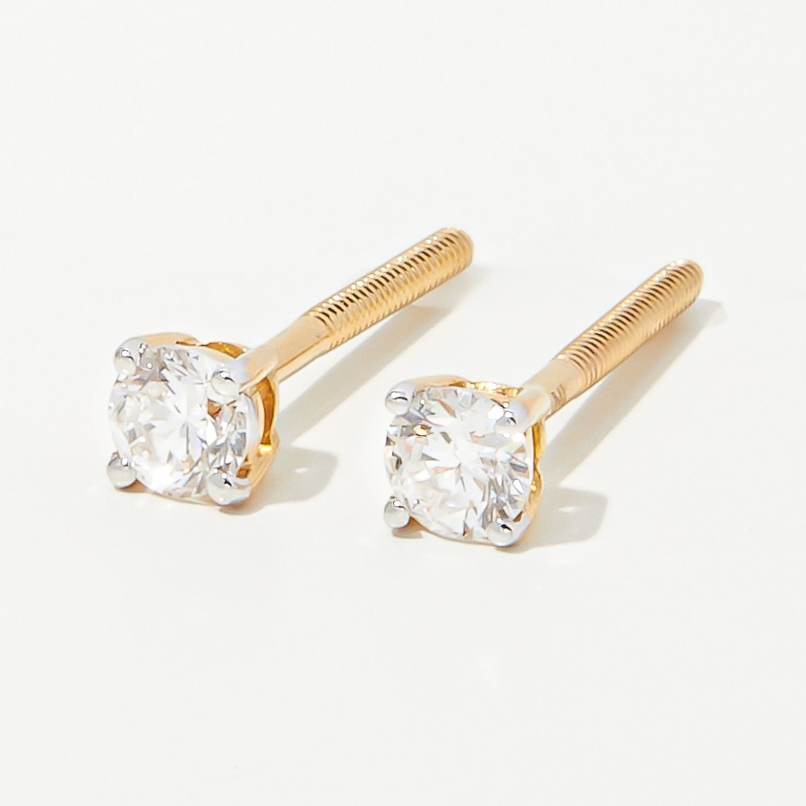 Image 248237_YGP20.jpg, Product 248-237 / Price $899.99 - $2,999.99, Evera Diamonds 18K Gold Diamond Stud Earrings with Screw Back from Evera Diamonds on TSC.ca's Jewellery department