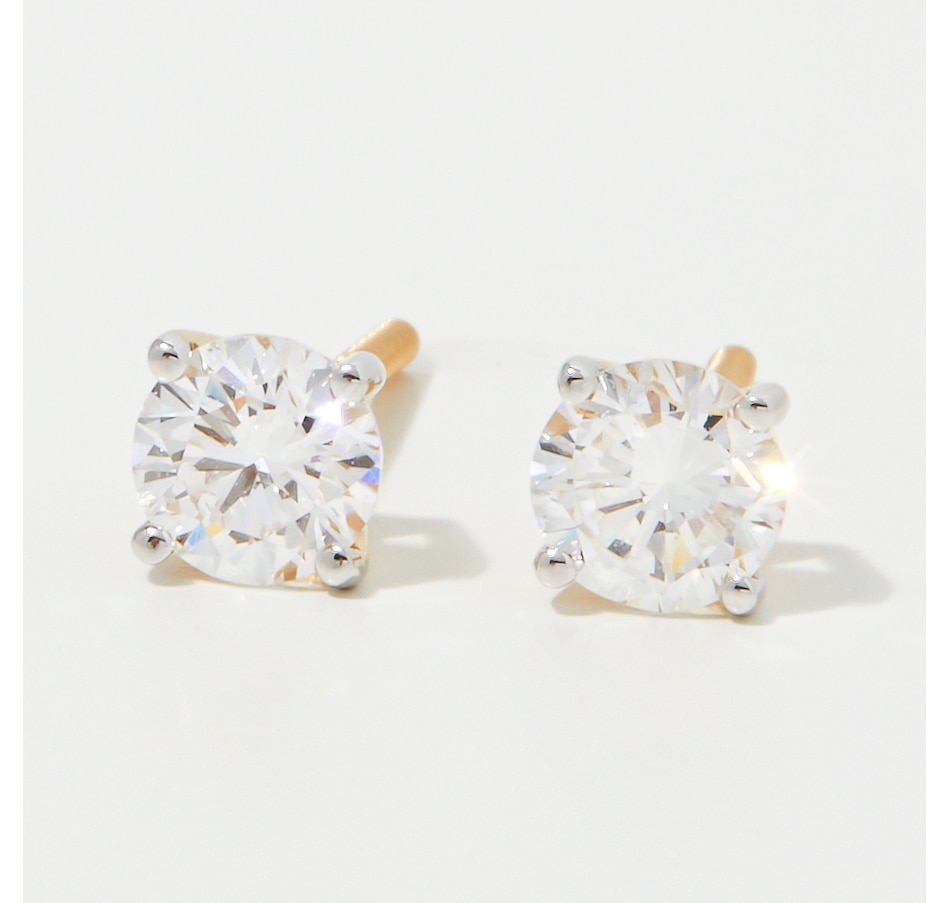 Image 248237_YGP75.jpg, Product 248-237 / Price $399.99 - $7,499.99, Evera Diamonds 18K Gold Diamond Stud Earrings with Screw Back from Evera Diamonds on TSC.ca's Jewellery department