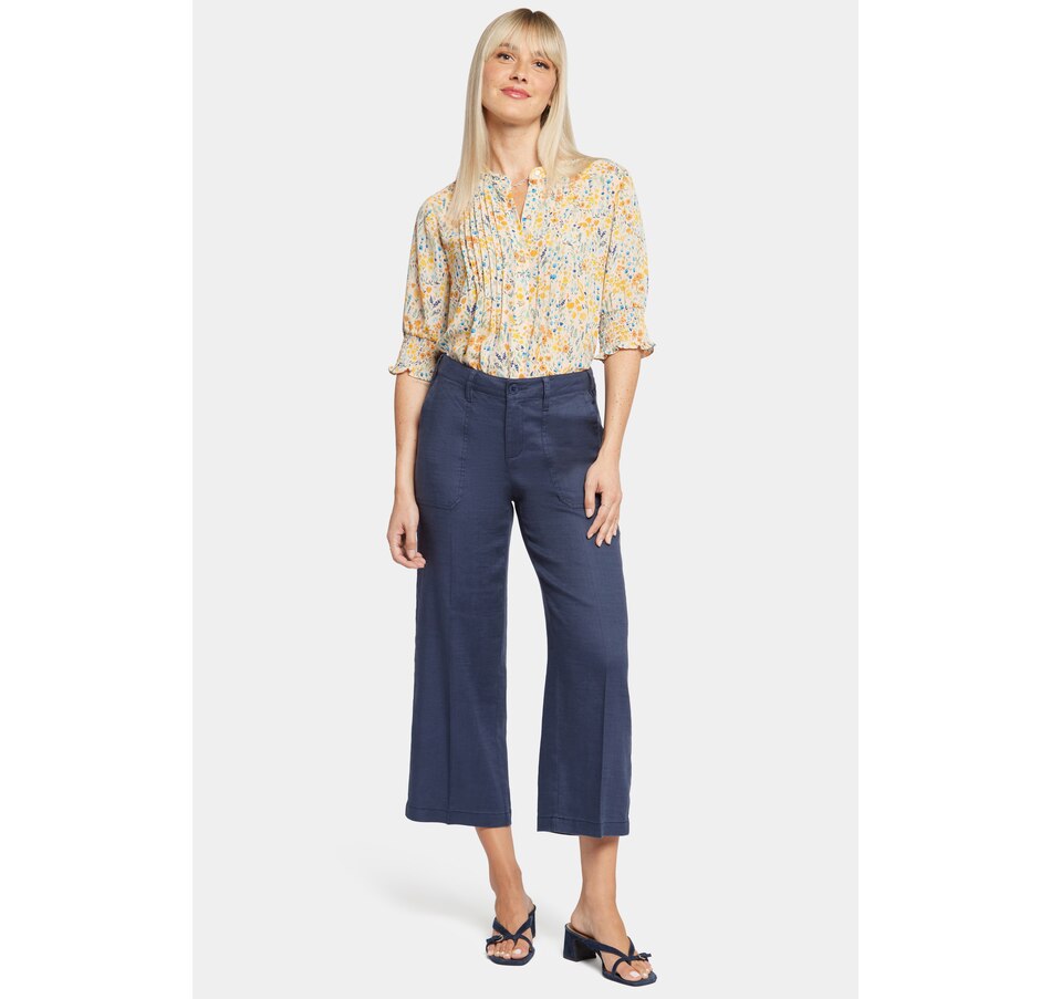 Image 248342_OXFNY.jpg, Product 248-342 / Price $49.33, NYDJ Wide Leg Cropped Linen Cargo Pant from NYDJ on TSC.ca's Fashion department
