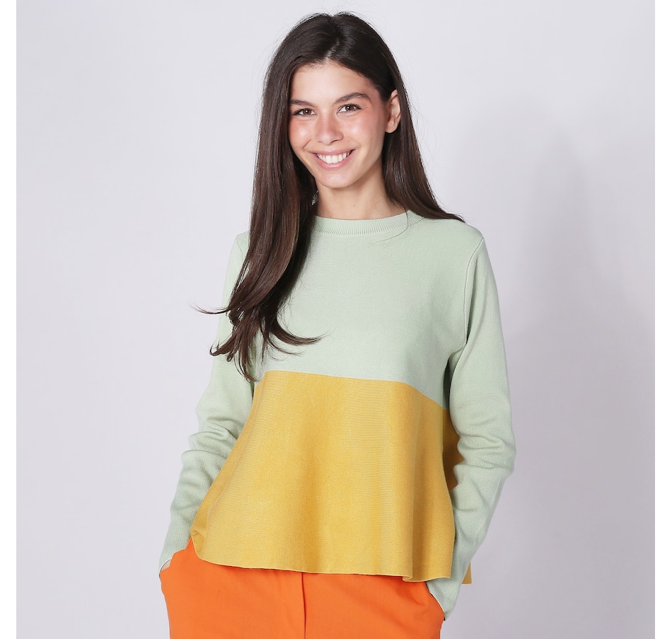Image 248359_SGEYL.jpg, Product 248-359 / Price $29.33, Compañía Fantástica Crewneck Colour Block Knit Pullover from Compania Fantastica on TSC.ca's Fashion department