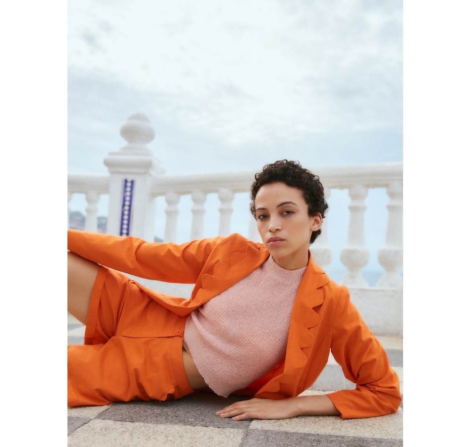 Image 248362_ALTMORE1.jpg, Product 248-362 / Price $34.33, Compañía Fantástica Cotton Scalloped Lapel Blazer from Compania Fantastica on TSC.ca's Fashion department