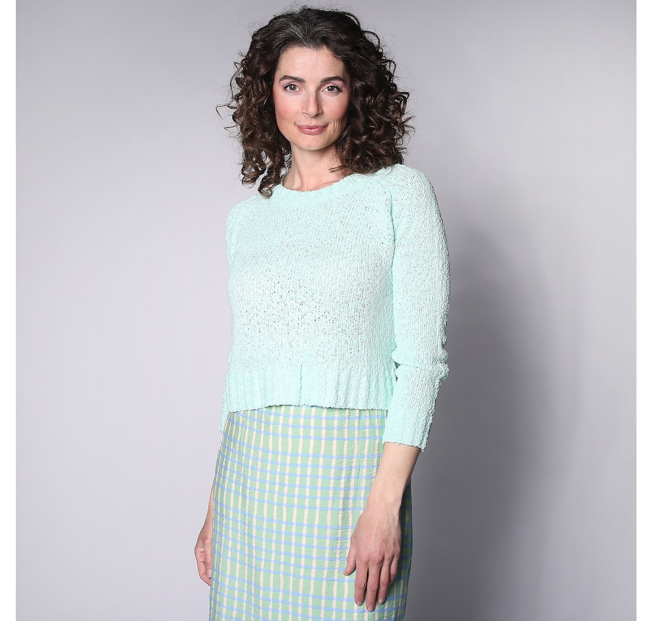 Image 248384_GRN.jpg, Product 248-384 / Price $34.33, Compañía Fantástica Textured Super Soft Fine Gauge Sweater from Compania Fantastica on TSC.ca's Fashion department