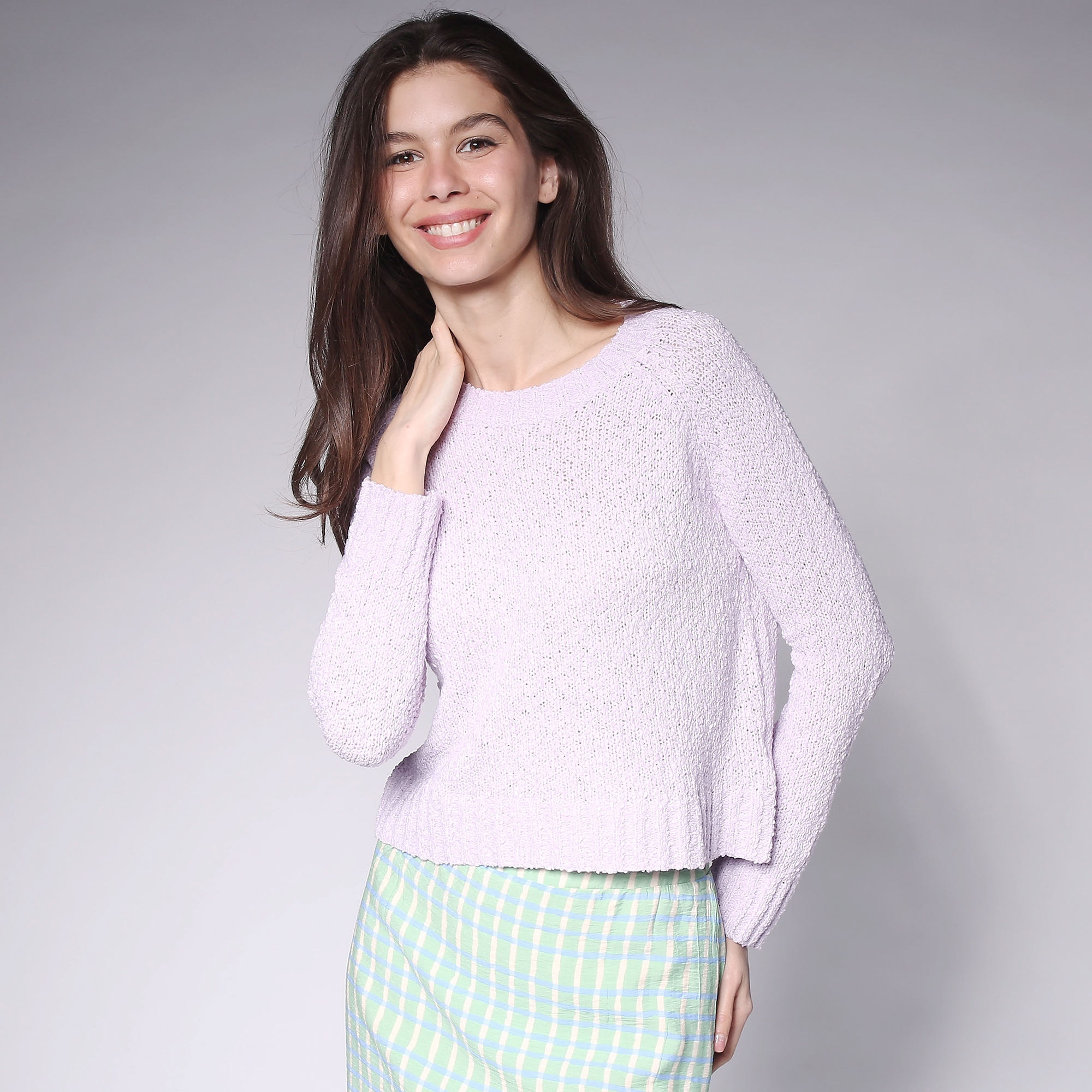 Compañía Fantástica Textured Super Soft Fine Gauge Sweater - TSC.ca