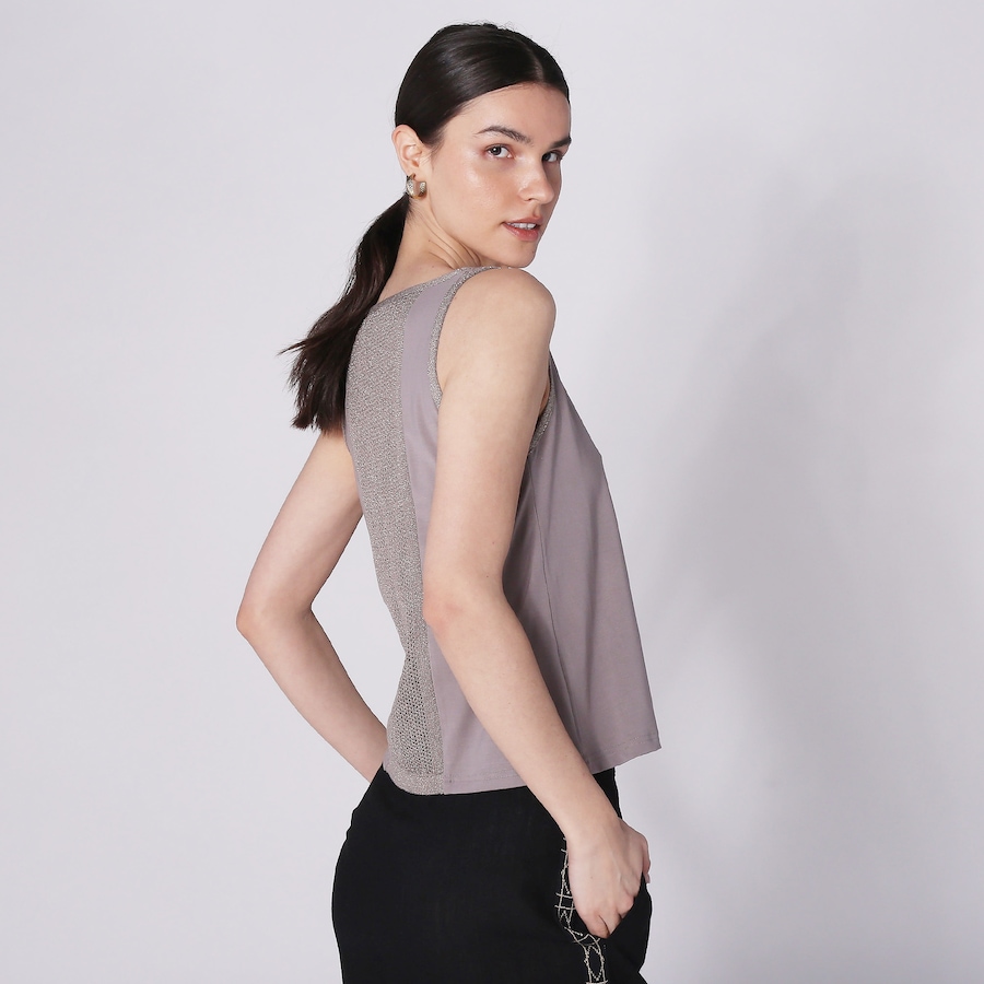 Image 248398_ALTMORE2.jpg, Product 248-398 / Price $12.33, Aggel Knitwear Jersey Sleeveless Top With Knitted Details from Aggel on TSC.ca's Fashion department