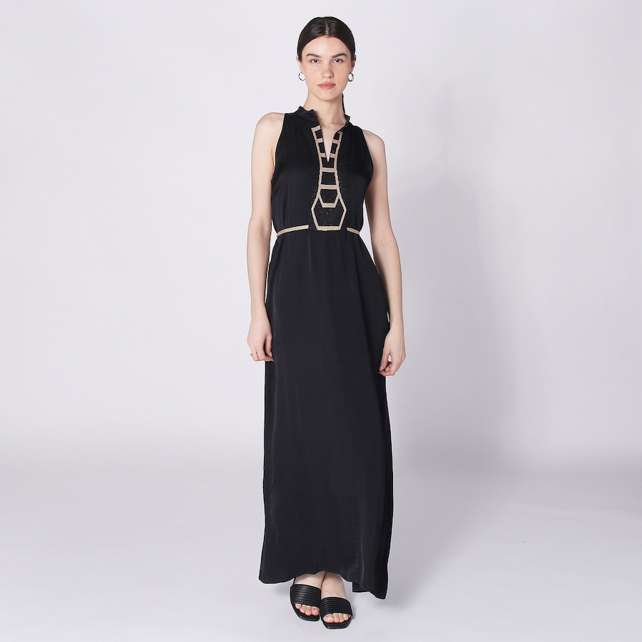 Image 248421_BLK.jpg, Product 248-421 / Price $75.33, Aggel Satin Midi Dress from Aggel on TSC.ca's Fashion department