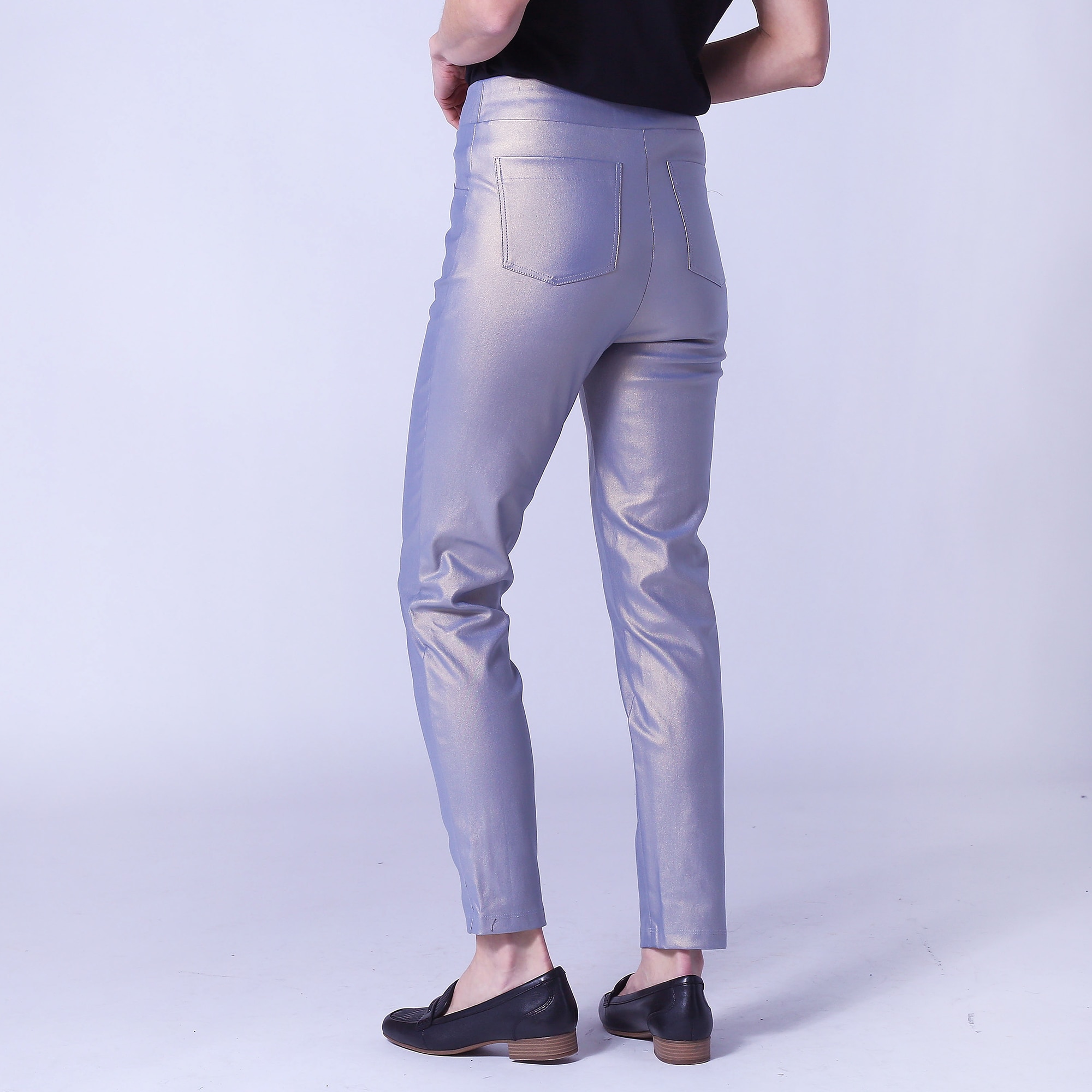 Mr. Max Modern Stretch Metallic Foil Slim Leg Pant - TSC.ca