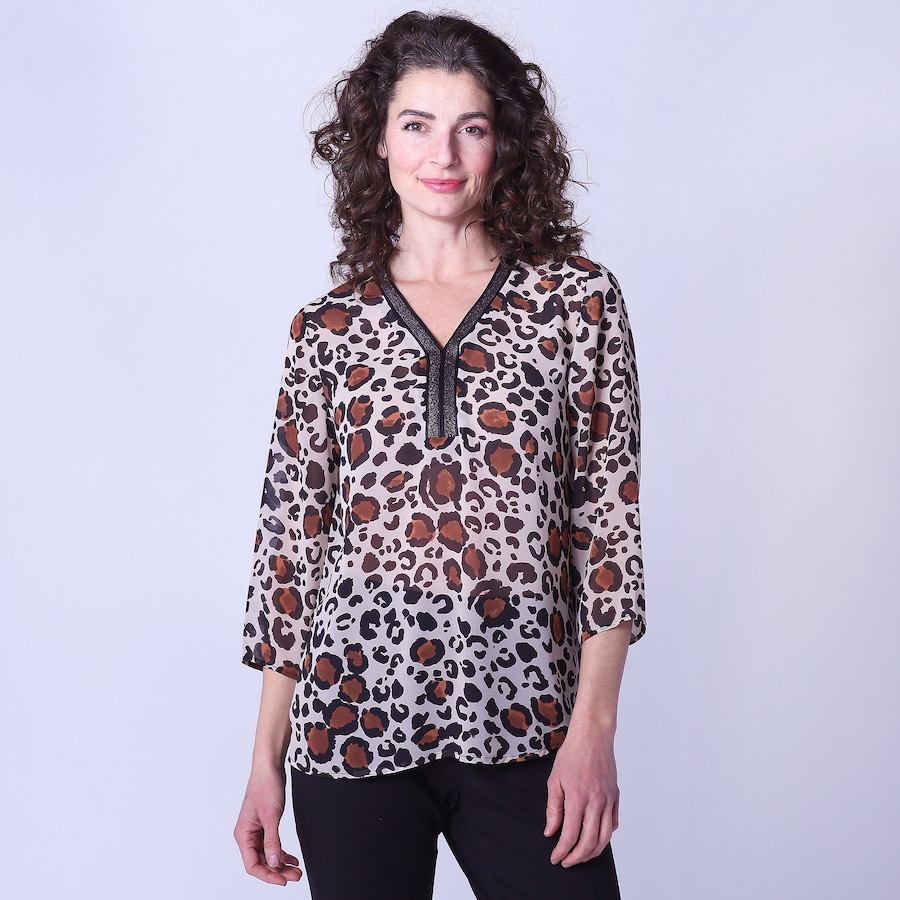Image 248455_ANP.jpg, Product 248-455 / Price $34.33, Mr. Max Zoe Chiffon Top With Silver Beaded Trim Detail from Mr. Max on TSC.ca's Fashion department