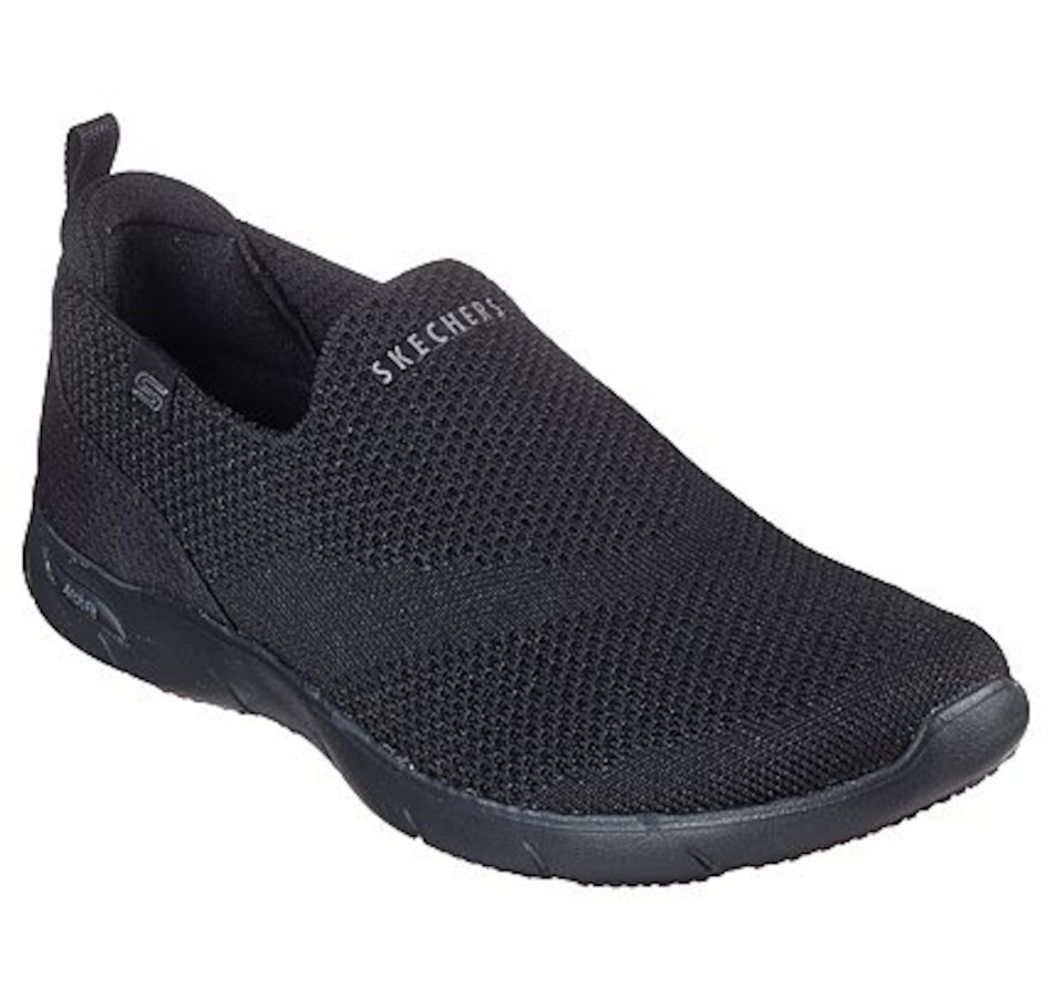 Skechers Arch Fit - Fresh Flare Slip [149568BKMT] Women Walking Shoes Black