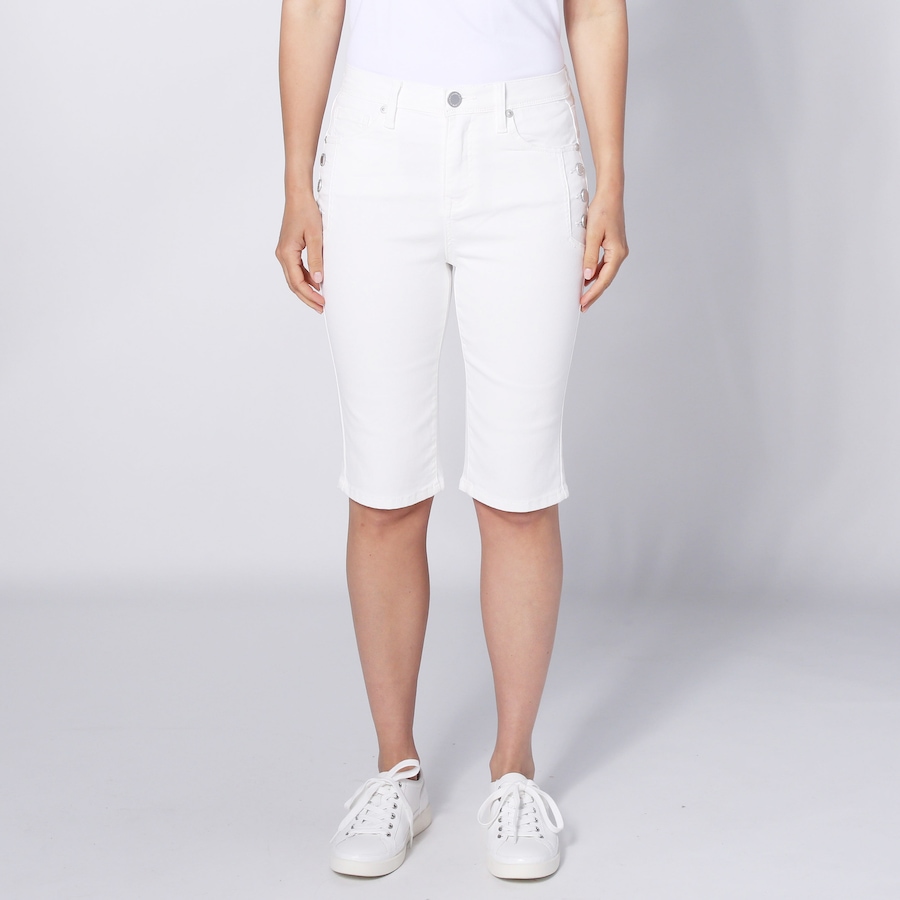 Image 248538_WHT.jpg, Product 248-538 / Price $29.33, Diane Gilman Button Detail Bermuda Short from DG2 by Diane Gilman on TSC.ca's Fashion department