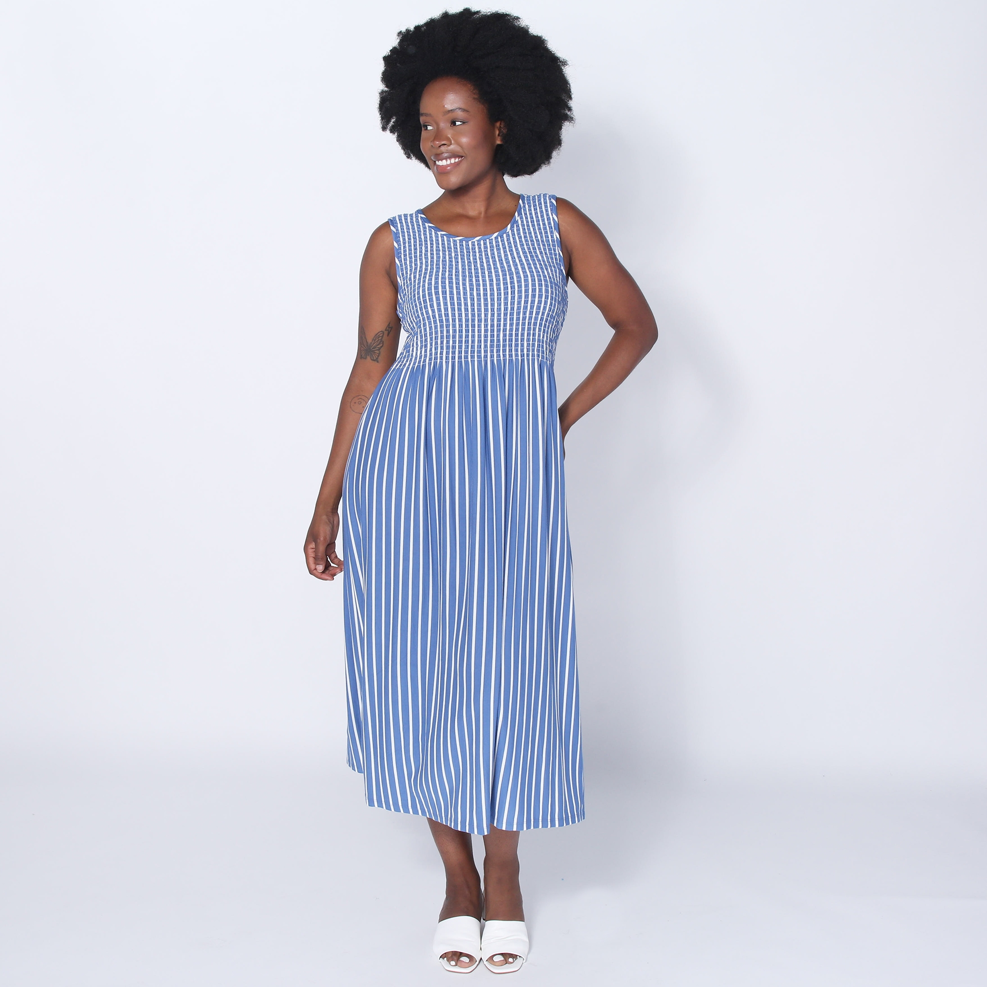 Hailey Lyn Sleeveless Smocked Bodice Dress - TSC.ca