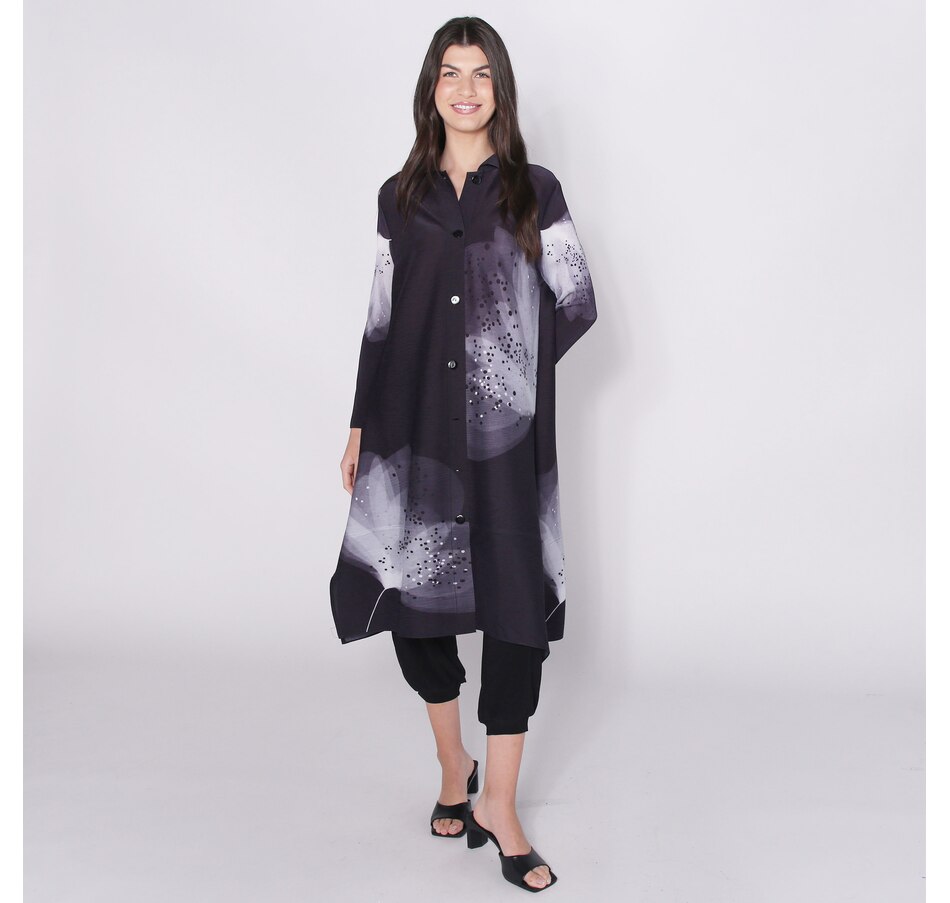 Image 248607_BLK.jpg, Product 248-607 / Price $99.33, Red Coral Plisse Button Front Tunic from Red Coral Fashions on TSC.ca's Fashion department