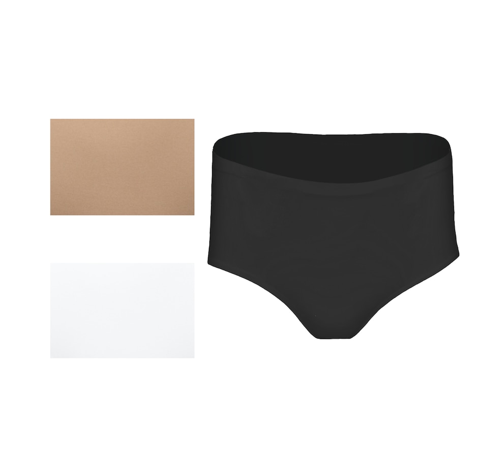 Image 248609_BKBGW.jpg, Product 248-609 / Price $19.33, Rhonda Shear Three-Pack Invisible Edge Brief from Rhonda Shear Shapewear on TSC.ca's Fashion department