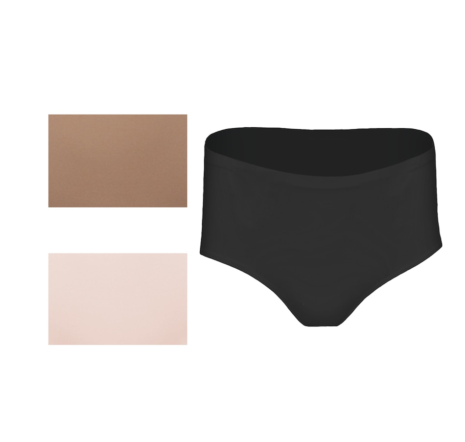 Image 248609_BKSPE.jpg, Product 248-609 / Price $19.33, Rhonda Shear Three-Pack Invisible Edge Brief from Rhonda Shear Shapewear on TSC.ca's Fashion department