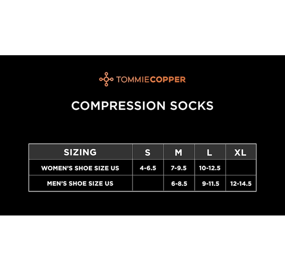 Health & Fitness - Personal Health Care - Pain Relief - Tommie Copper  Unisex Over the Calf Compression Socks; Multi 4-Pack - Online Shopping for  Canadians
