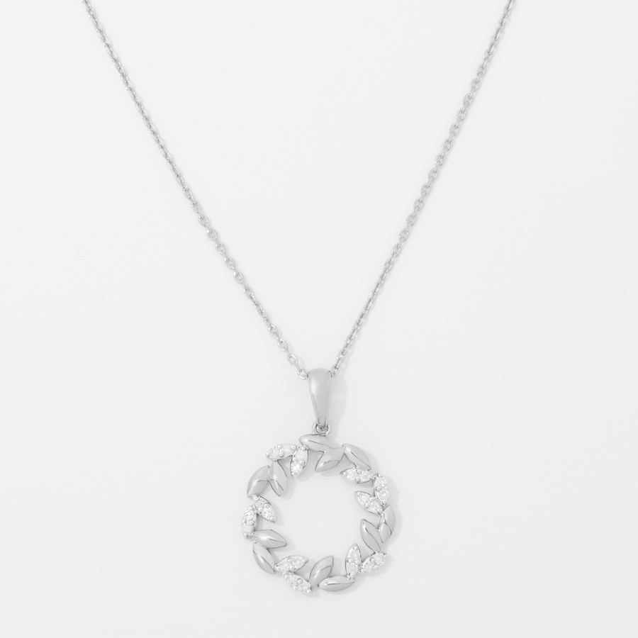 Image 249671_SIL.jpg, Product 249-671 / Price $89.33, Colours of Diamonds Sterling Silver 0.18 av. ctw White Diamond Circle Pendant from Colours of Diamonds on TSC.ca's Jewellery department