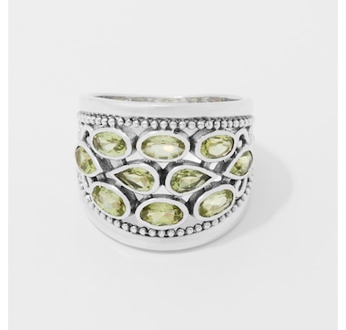 Himalayan Gems Sterling Silver Gemstone Ring