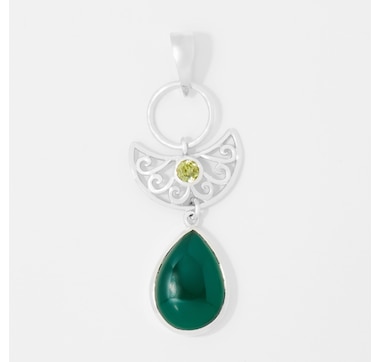 Himalayan Gems Sterling Silver Gemstone Pendant