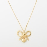 TruGold 10K Yellow Gold Fiocco Heart Pendant Necklace