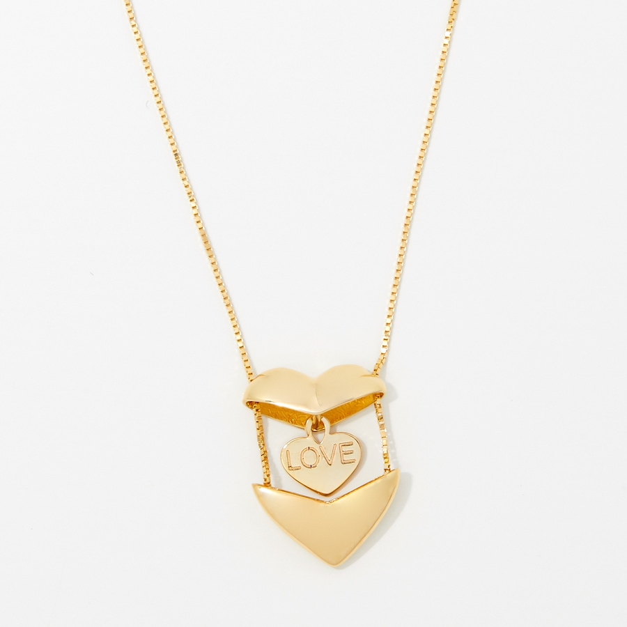 Image 249724.jpg, Product 249-724 / Price $289.99, TruGold 10K Yellow Gold Secret Letter Heart Pendant Necklace from TruGold on TSC.ca's Jewellery department
