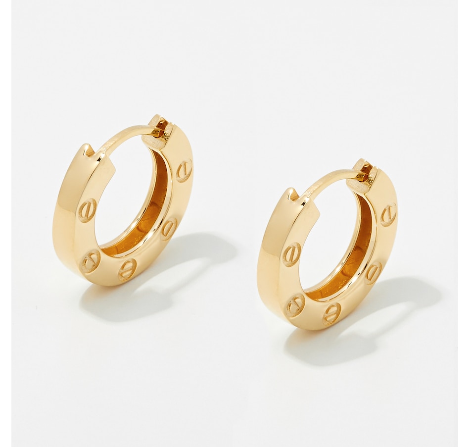 Image 249728.jpg, Product 249-728 / Price $379.99, TruGold 10K Yellow Gold Screw Hoop Earrings from TruGold on TSC.ca's Jewellery department