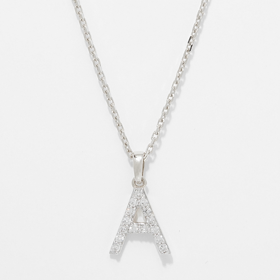 Image 249764_WGLA.jpg, Product 249-764 / Price $399.88, EVERA Diamonds 14K Gold 0.10 ctw Diamond Alphabet Pendant with Chain from Evera Diamonds on TSC.ca's Jewellery department