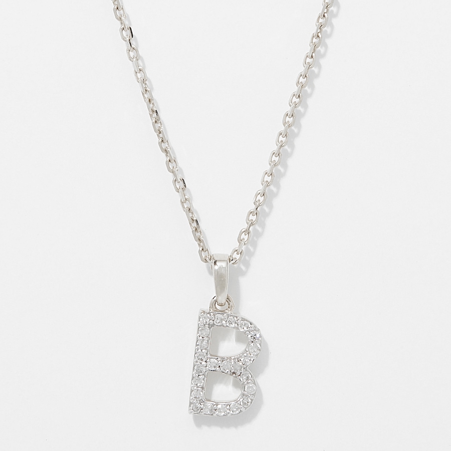 Image 249764_WGLB.jpg, Product 249-764 / Price $399.88, EVERA Diamonds 14K Gold 0.10 ctw Diamond Alphabet Pendant with Chain from Evera Diamonds on TSC.ca's Jewellery department