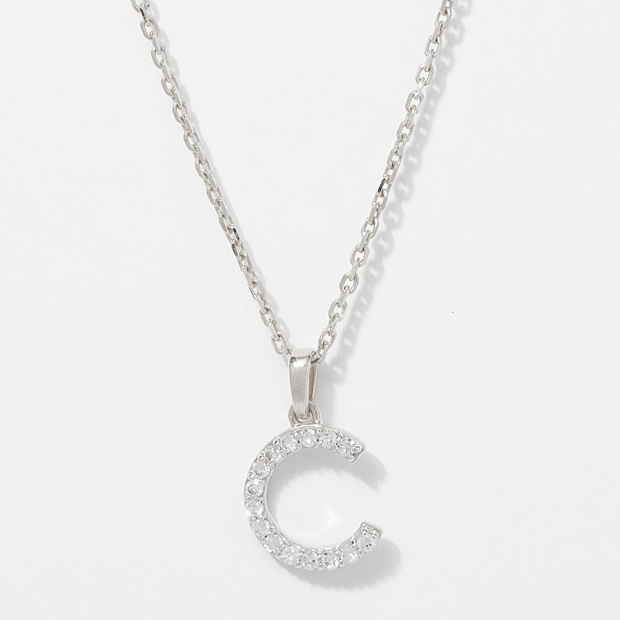 Image 249764_WGLC.jpg, Product 249-764 / Price $399.88, EVERA Diamonds 14K Gold 0.10 ctw Diamond Alphabet Pendant with Chain from Evera Diamonds on TSC.ca's Jewellery department
