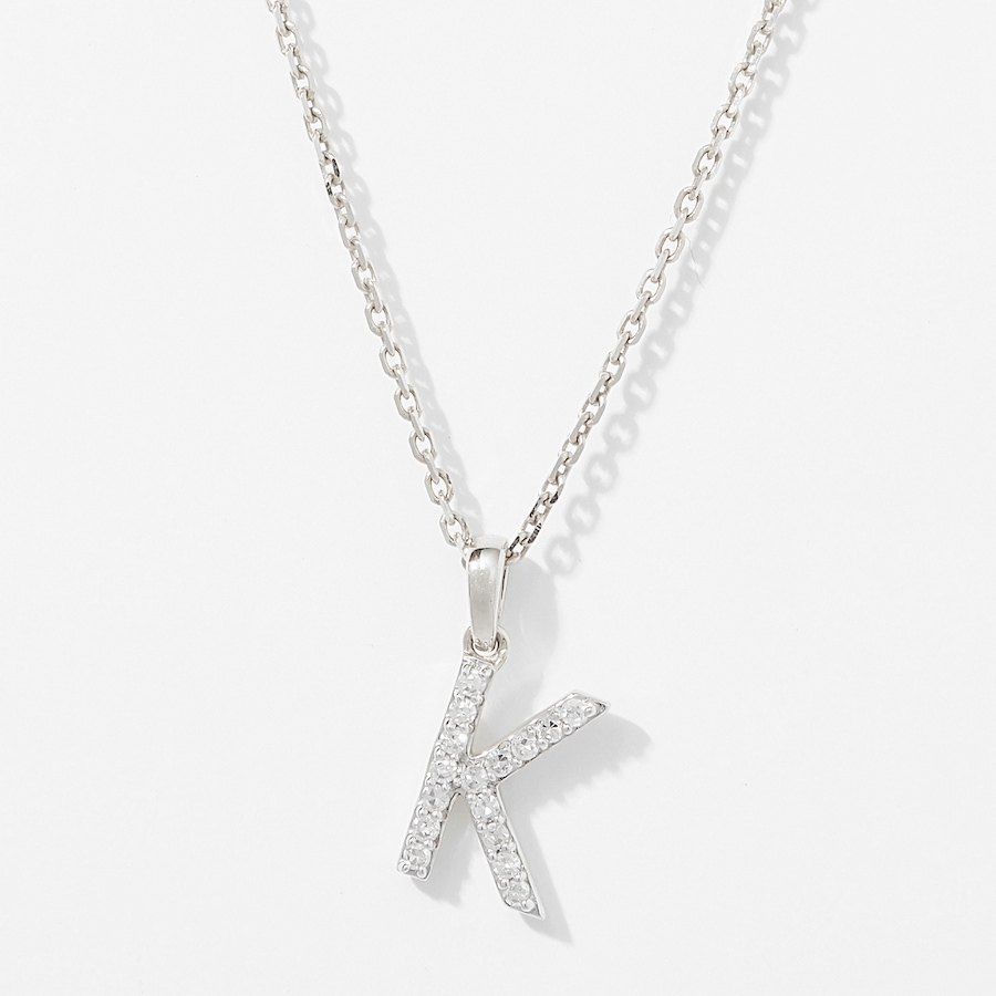 Image 249764_WGLK.jpg, Product 249-764 / Price $399.88, EVERA Diamonds 14K Gold 0.10 ctw Diamond Alphabet Pendant with Chain from Evera Diamonds on TSC.ca's Jewellery department