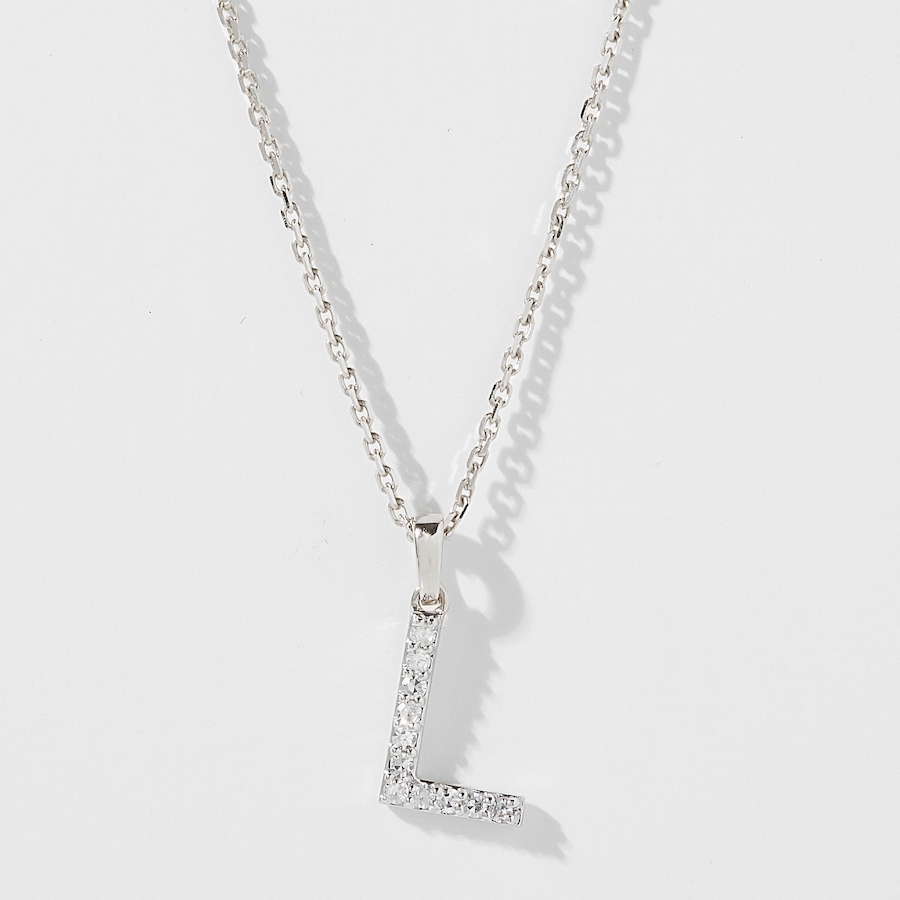 Image 249764_WGLL.jpg, Product 249-764 / Price $399.88, EVERA Diamonds 14K Gold 0.10 ctw Diamond Alphabet Pendant with Chain from Evera Diamonds on TSC.ca's Jewellery department
