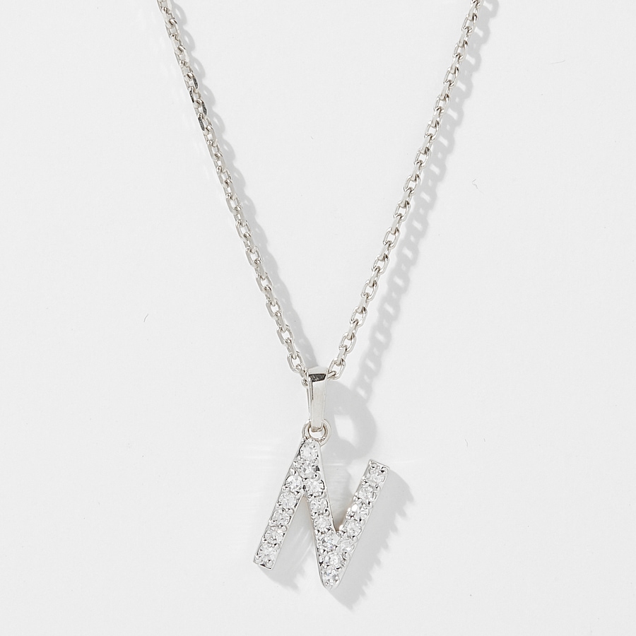 Image 249764_WGLN.jpg, Product 249-764 / Price $399.88, EVERA Diamonds 14K Gold 0.10 ctw Diamond Alphabet Pendant with Chain from Evera Diamonds on TSC.ca's Jewellery department