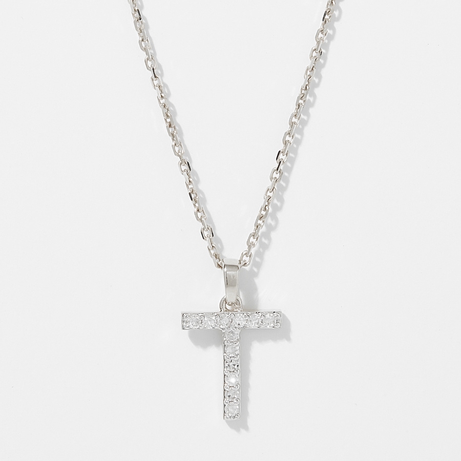 Image 249764_WGLT.jpg, Product 249-764 / Price $399.88, EVERA Diamonds 14K Gold 0.10 ctw Diamond Alphabet Pendant with Chain from Evera Diamonds on TSC.ca's Jewellery department