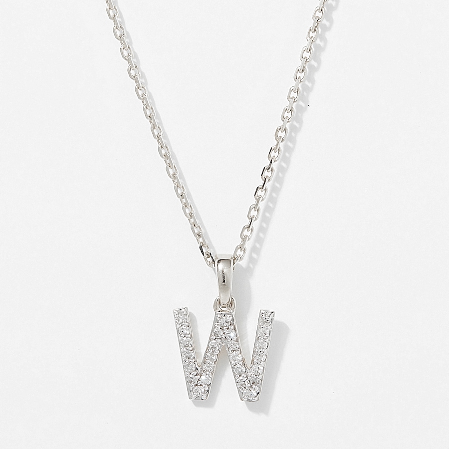 Image 249764_WGLW.jpg, Product 249-764 / Price $399.88, EVERA Diamonds 14K Gold 0.10 ctw Diamond Alphabet Pendant with Chain from Evera Diamonds on TSC.ca's Jewellery department
