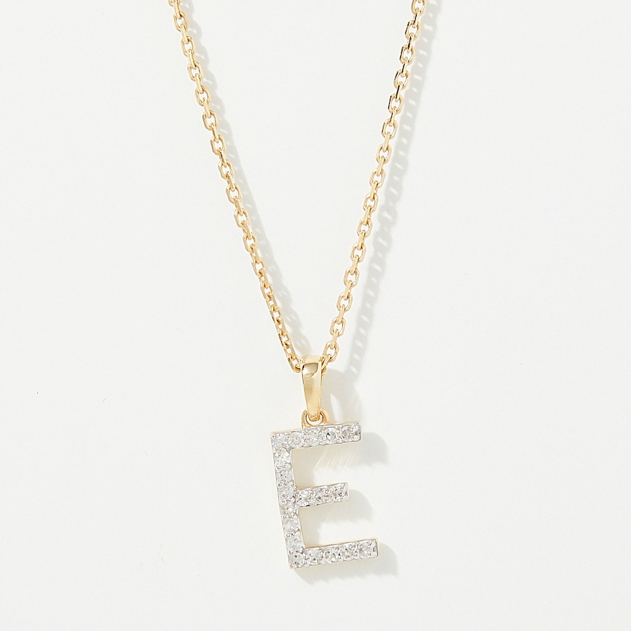 Image 249764_YGLE.jpg, Product 249-764 / Price $399.88, EVERA Diamonds 14K Gold 0.10 ctw Diamond Alphabet Pendant with Chain from Evera Diamonds on TSC.ca's Jewellery department