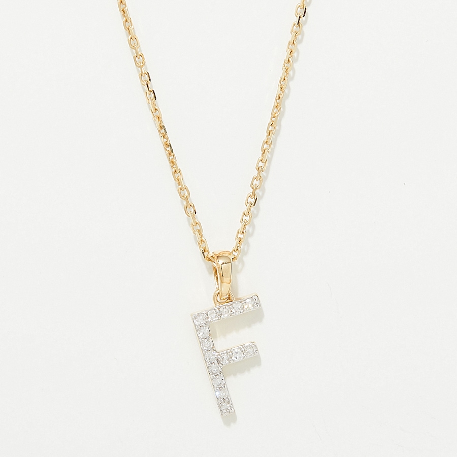 Image 249764_YGLF.jpg, Product 249-764 / Price $399.88, EVERA Diamonds 14K Gold 0.10 ctw Diamond Alphabet Pendant with Chain from Evera Diamonds on TSC.ca's Jewellery department
