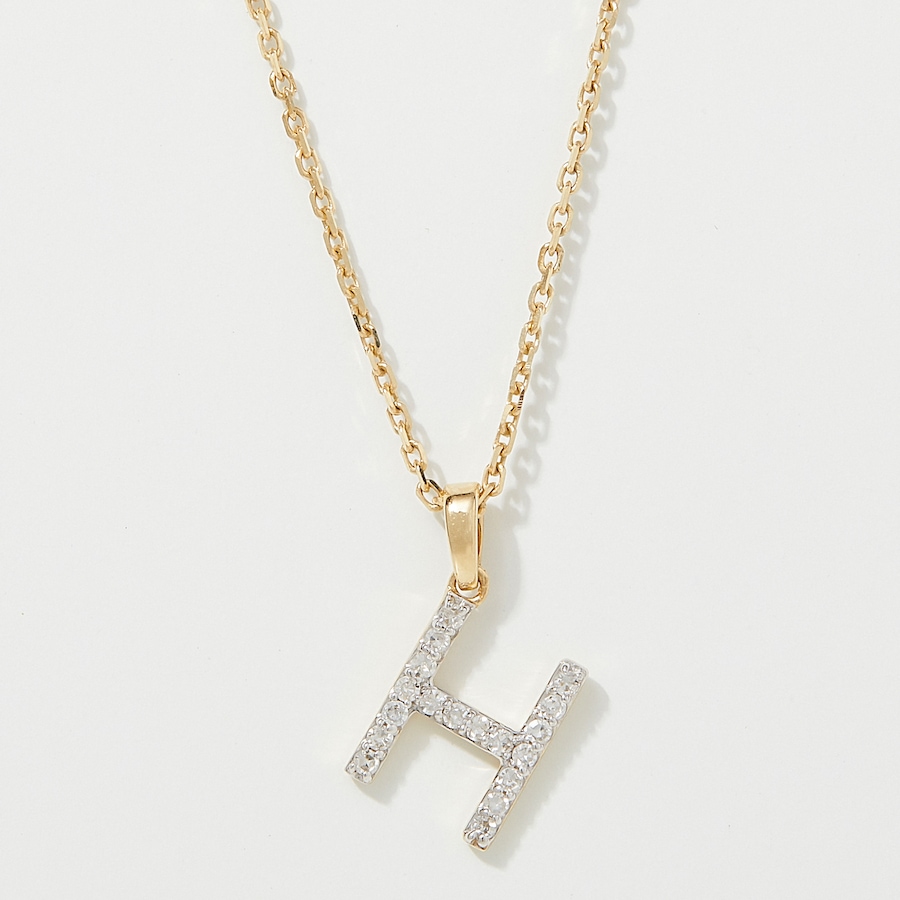 Image 249764_YGLH.jpg, Product 249-764 / Price $399.88, EVERA Diamonds 14K Gold 0.10 ctw Diamond Alphabet Pendant with Chain from Evera Diamonds on TSC.ca's Jewellery department