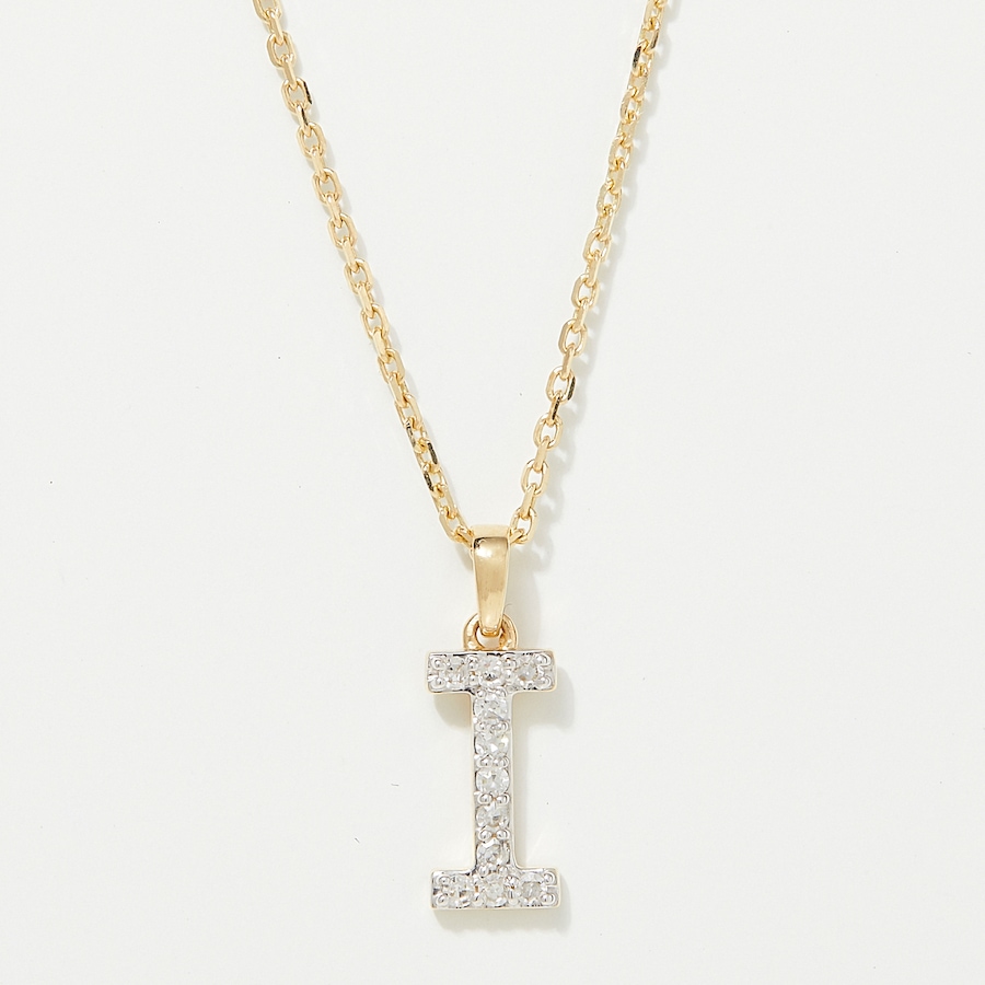 Image 249764_YGLI.jpg, Product 249-764 / Price $399.88, EVERA Diamonds 14K Gold 0.10 ctw Diamond Alphabet Pendant with Chain from Evera Diamonds on TSC.ca's Jewellery department
