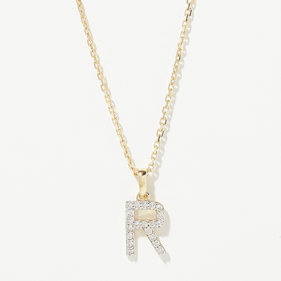 Image 249764_YGLR.jpg, Product 249-764 / Price $399.88, EVERA Diamonds 14K Gold 0.10 ctw Diamond Alphabet Pendant with Chain from Evera Diamonds on TSC.ca's Jewellery department