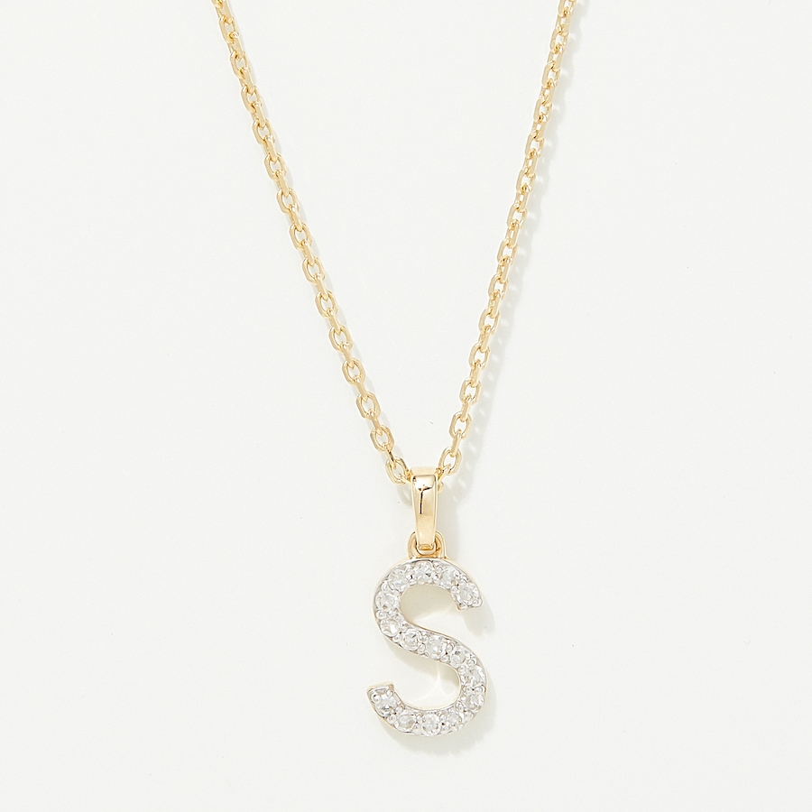 Image 249764_YGLS.jpg, Product 249-764 / Price $399.88, EVERA Diamonds 14K Gold 0.10 ctw Diamond Alphabet Pendant with Chain from Evera Diamonds on TSC.ca's Jewellery department
