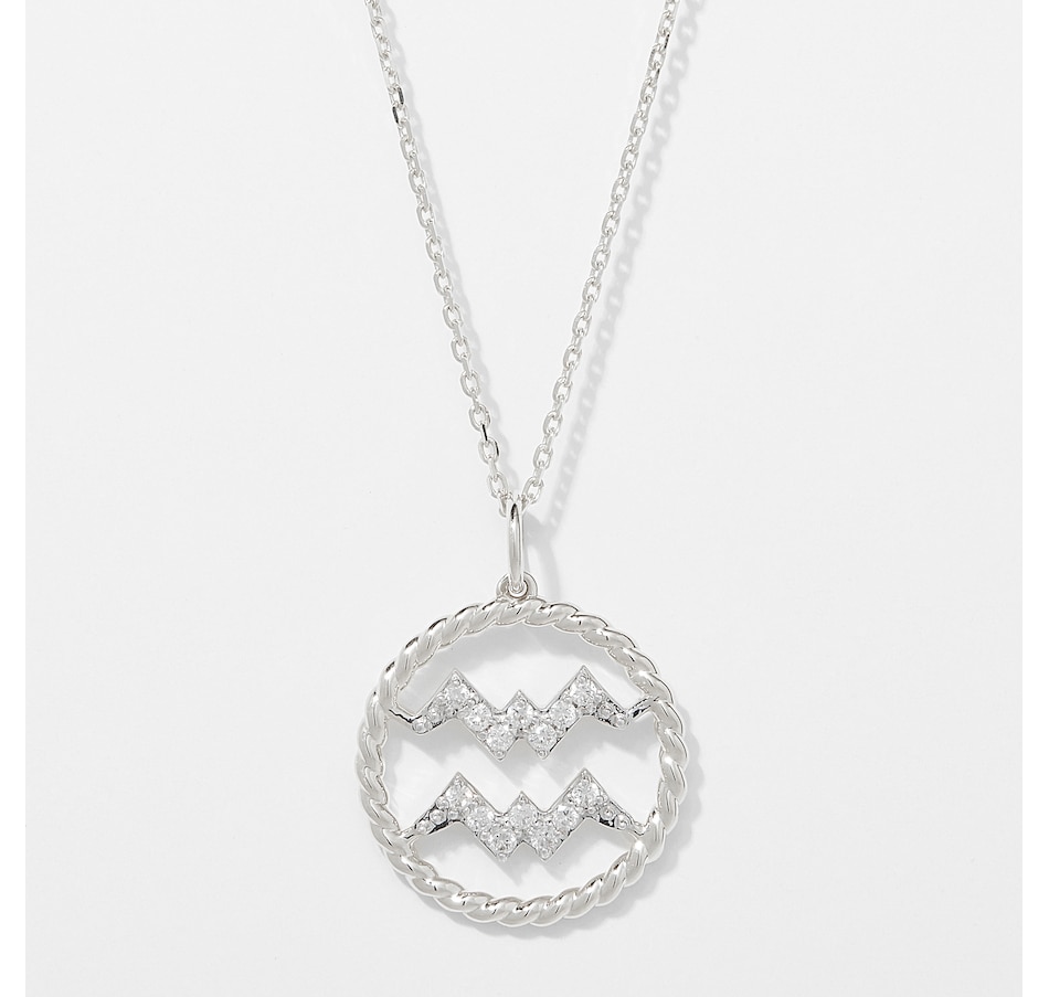 Image 249772_WGAQA.jpg, Product 249-772 / Price $799.99, EVERA Diamonds 14K Gold 0.20 ctw Diamond Zodiac Pendant with Chain from Evera Diamonds on TSC.ca's Jewellery department