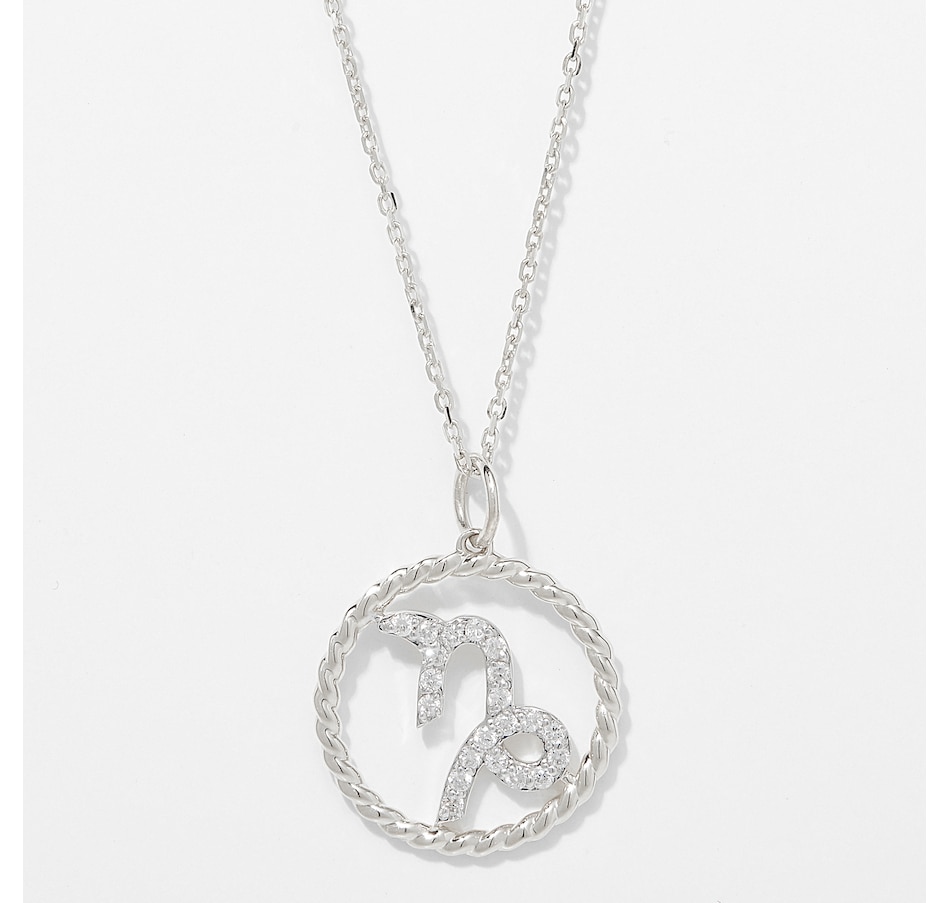 Image 249772_WGCAP.jpg, Product 249-772 / Price $799.99, EVERA Diamonds 14K Gold 0.20 ctw Diamond Zodiac Pendant with Chain from Evera Diamonds on TSC.ca's Jewellery department